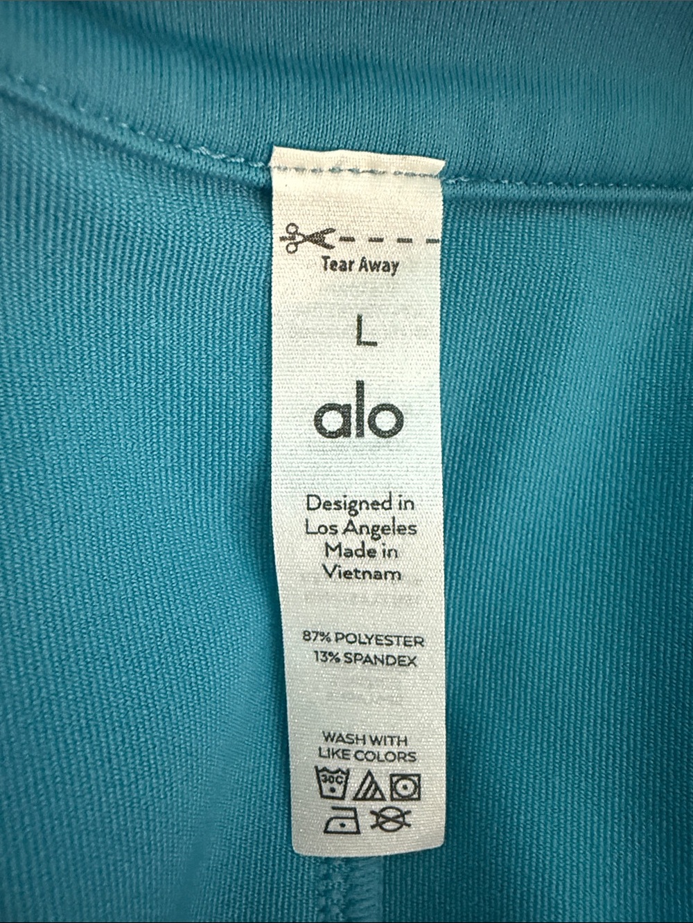 ALO Yoga Charmed Point Collar Sleeveless Tennis Dress in Blue Splash - Picture 5 of 6